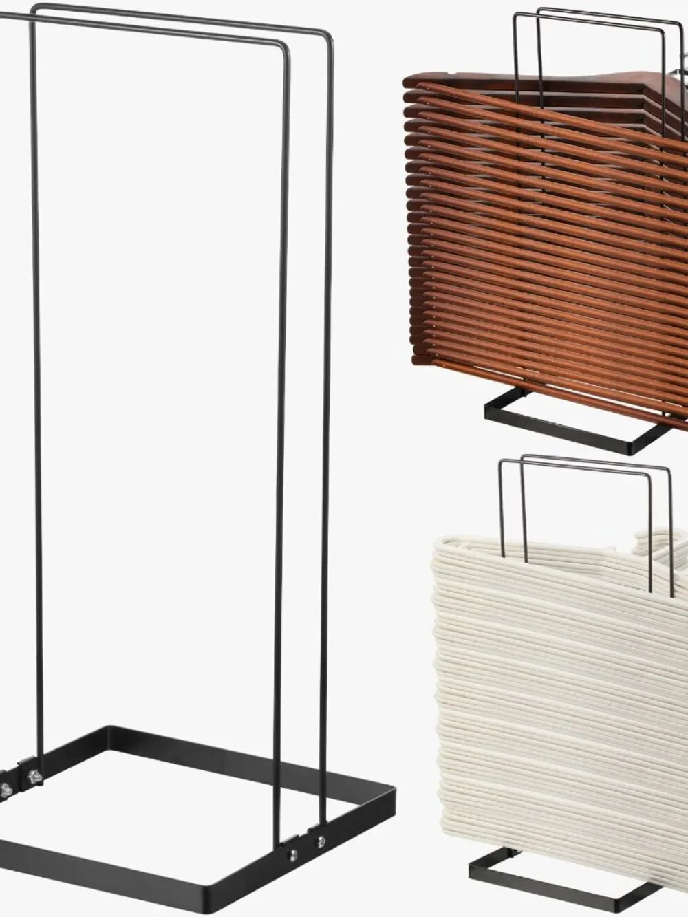 Yalikop Metal Hanger Storage Organizer Stacker Clothes Hangers Stand Holder Hold